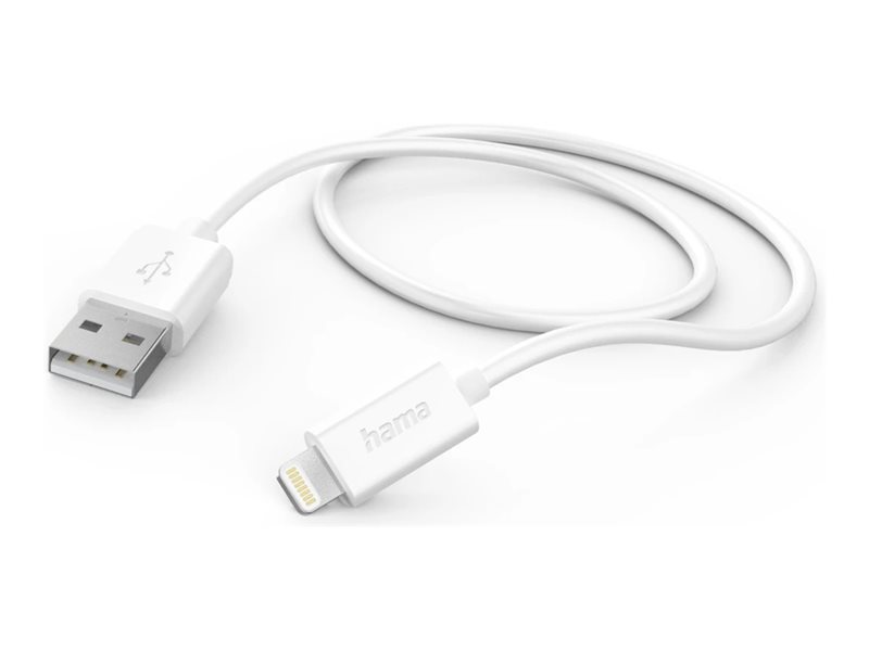 HAMA LIGHTNING DATA CABLE, 1.0 M, WHITE - 00201579