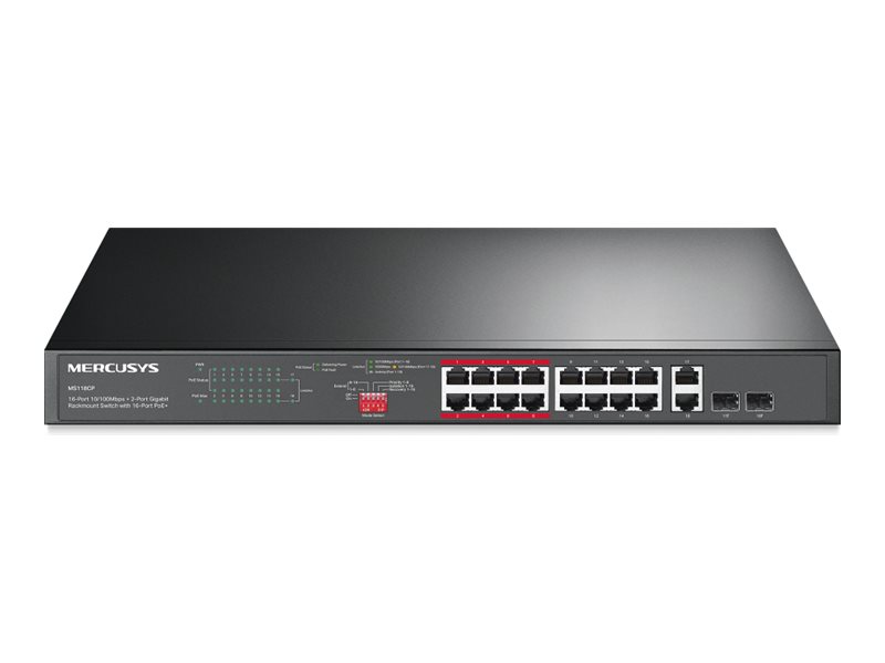TP-LINK MERCUSYS 16-Port Switch - MS118CP