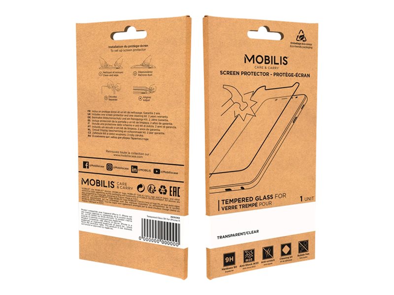 MOBILIS Screen Protector Tempered Glass - 017032