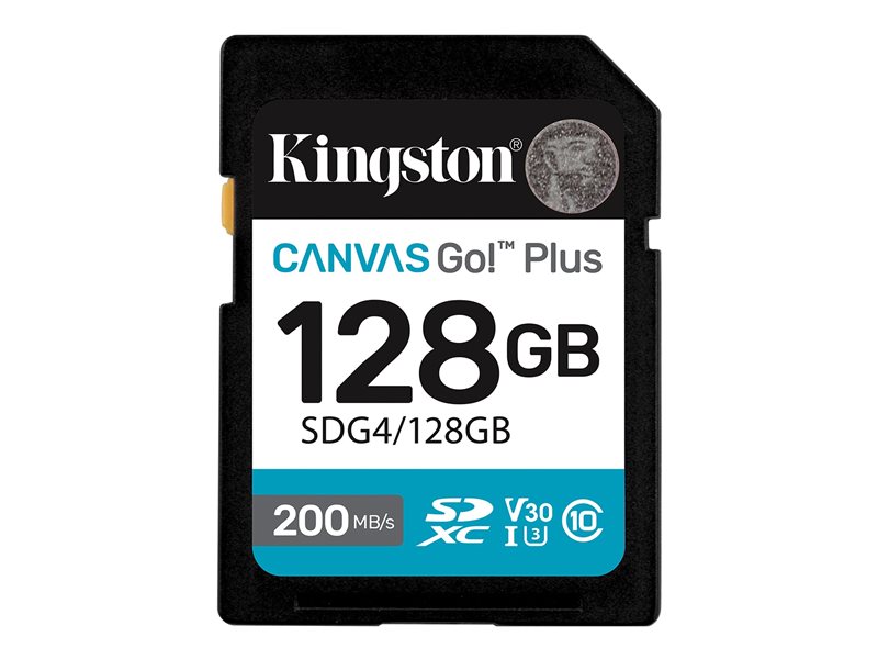 KINGSTON 128GB SDXC Canvas Go Plus Gen4 - SDG4/128GB