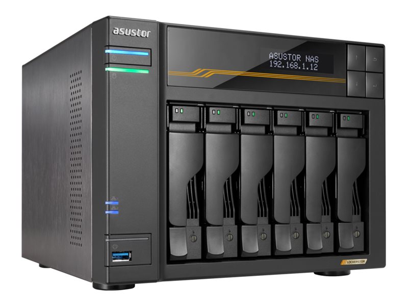 ASUSTOR AS6806T 6 Bay NAS AMD V3C14 - AS6806T