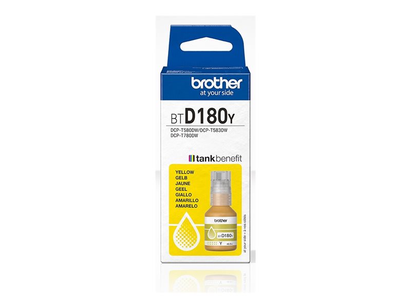 BROTHER Yellow ink bottle yield - BTD180Y