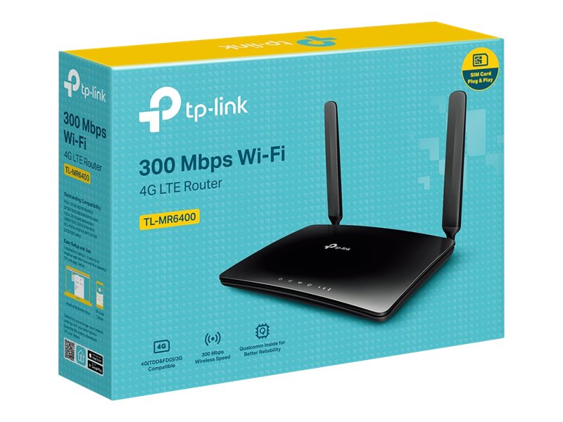 TP-LINK 300 Mbps WLAN N 4G LTE Router - TL-MR6400 V4