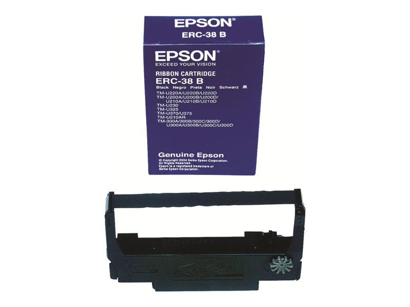EPSON ERC38B ribbon black 3.000.000 char - C43S015374