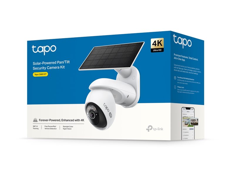 TP-LINK Solar-Powered Pan/Tilt Security - TAPO C660 KIT