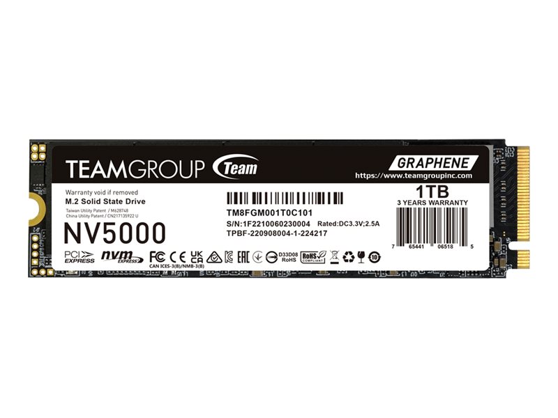 TEAM GROUP M.2 PCIe 4.0 NVMe 1TB NV5000 - TM8FGM001T0C101