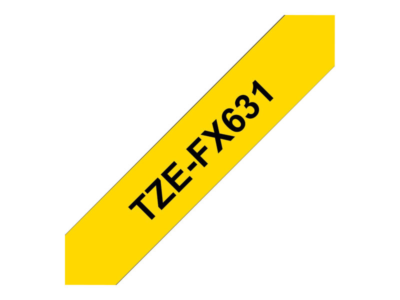 BROTHER TZEFX631 flex bk/yellow 12mm 8m - TZEFX631