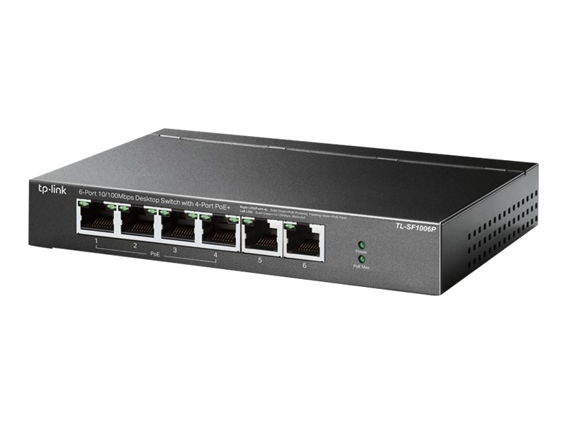 TP-LINK TL-SF1006P 6-Port 10/100 Mbps St - TL-SF1006P