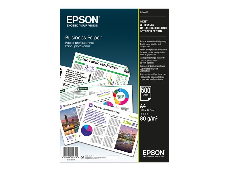 EPSON Business Paper 80gsm 500 sheets - C13S450075