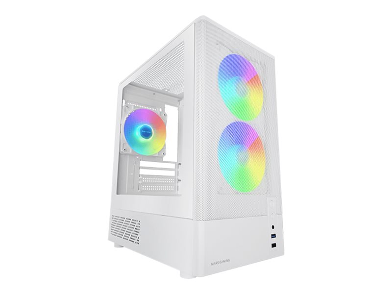 MARS GAMING mATX 3xARGB Case White - MCONYXW
