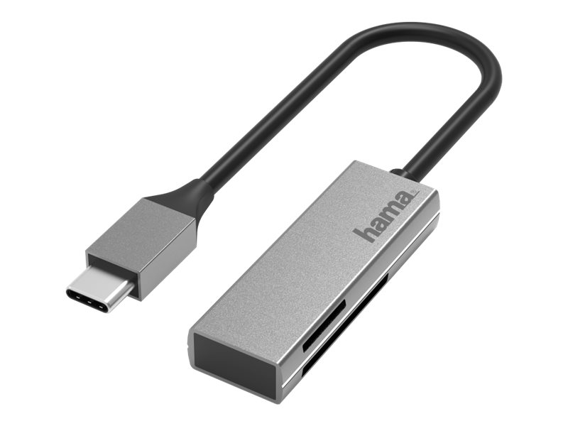 HAMA USB-C CARD READER, USB 3.0, SD/MICR - 00200131