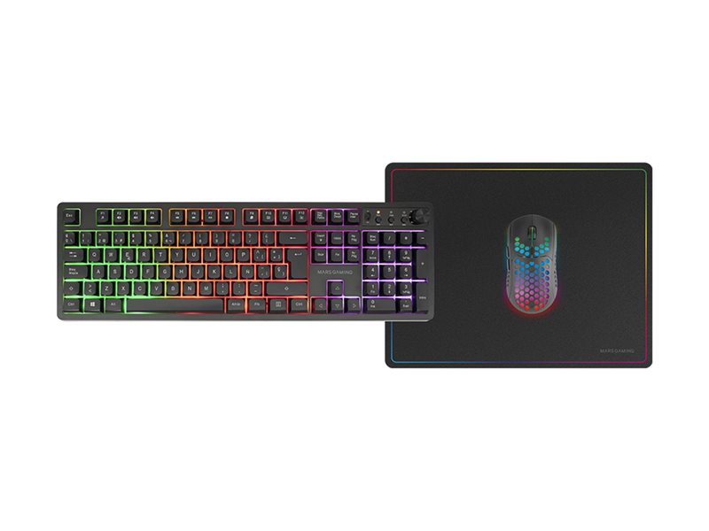 MARS GAMING RGB Combo Black - MCPWXPT
