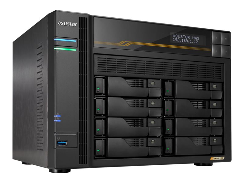 ASUSTOR AS6808T 8 Bay NAS AMD V3C14 - AS6808T