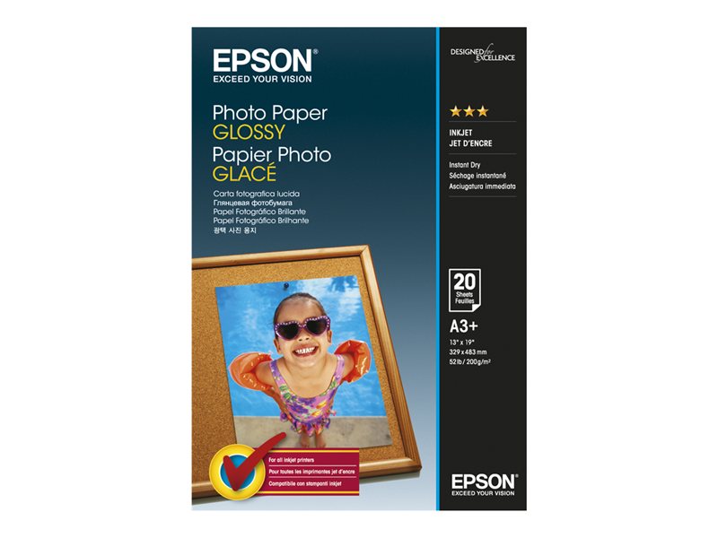 EPSON Photo Paper Glossy A3+ 20 sheet - C13S042535
