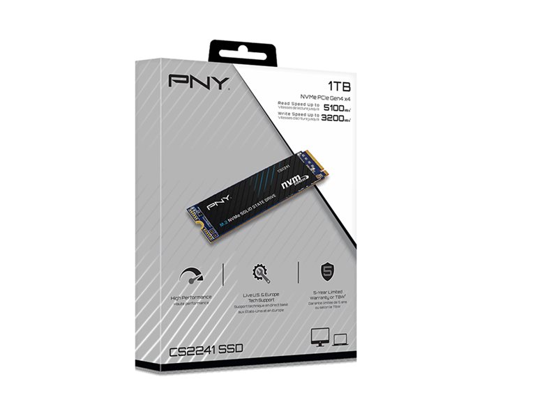 PNY M.2 PCIe 4.0 NVMe 1TB CS2241 - M280CS2241-1TB-RB