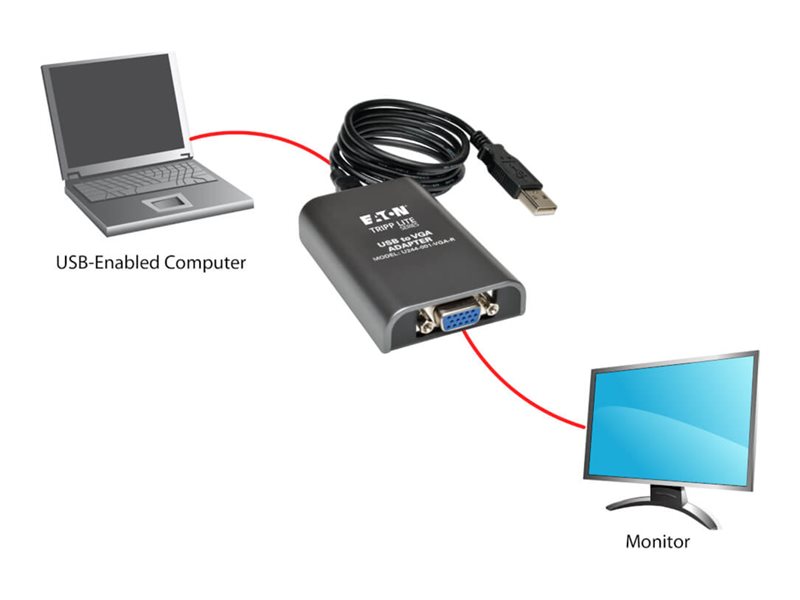 EATON TRIPPLITE USB 2.0 to VGA - U244-001-VGA-R