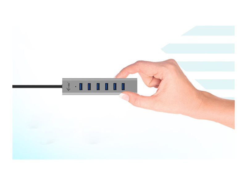 I-TEC USB-C Charging Metal HUB 7 Port wi - C31HUBMETAL703