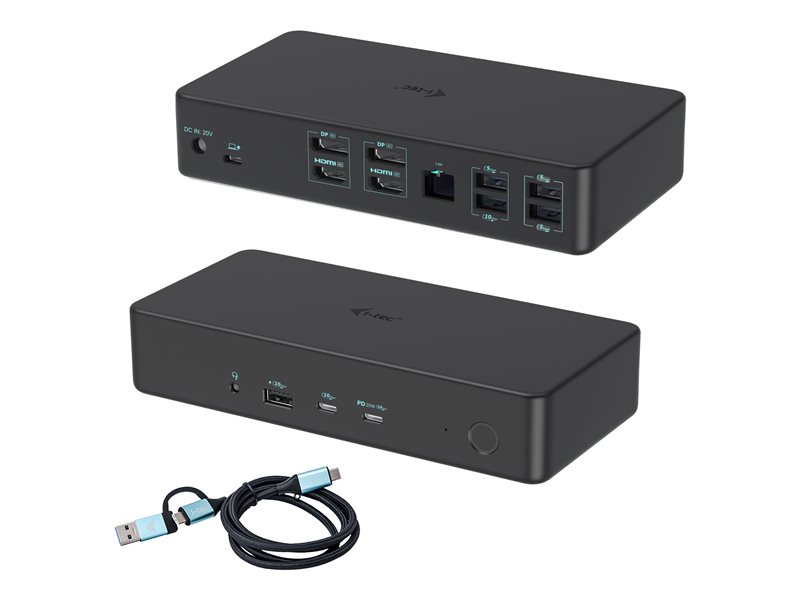 I-TEC USB 3.0 USB-C Thunderbolt 3 Profes - CADUAL4KDOCKPD2