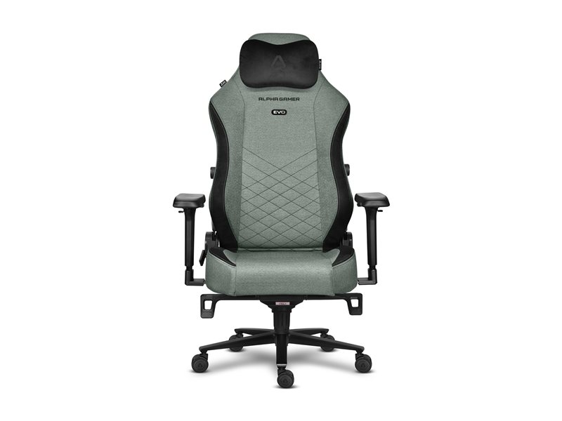 ALPHA GAMER ALEGRA EVO SAGE GREEN FABRIC - AGALEGRAEVOSGRNF