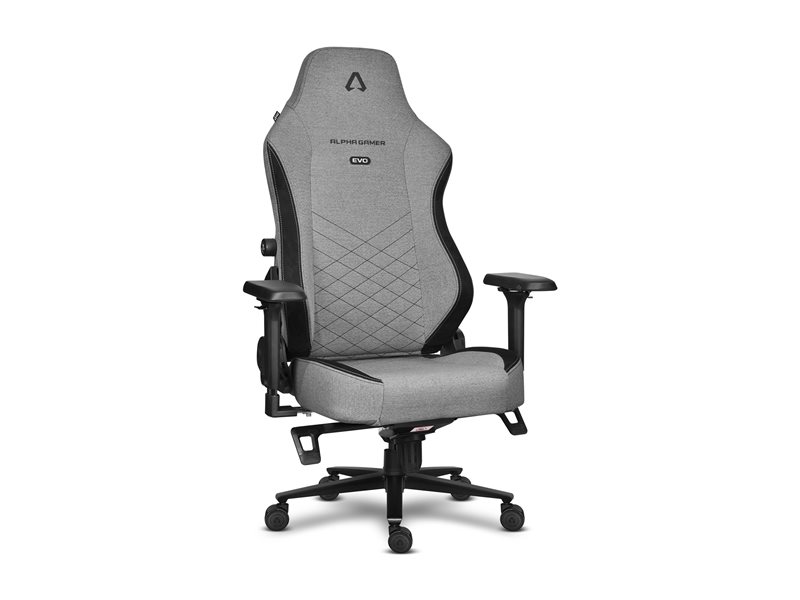 ALPHA GAMER ALEGRA EVO SMOKE GREY FABRIC - AGALEGRAEVOSGRYF