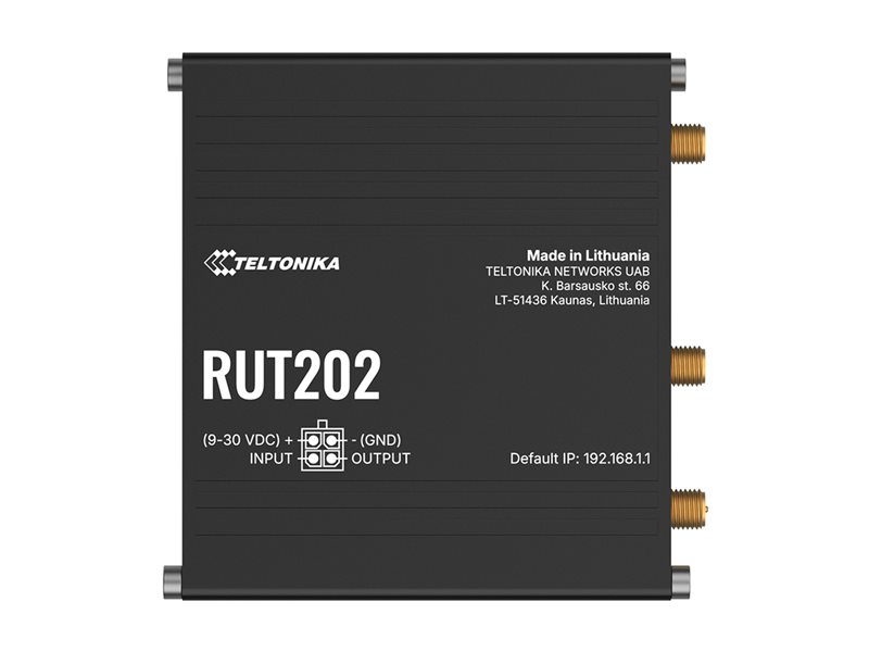 TELTONIKA NETWORKS RUT202 4G/LTE Router - RUT202AAAAA0